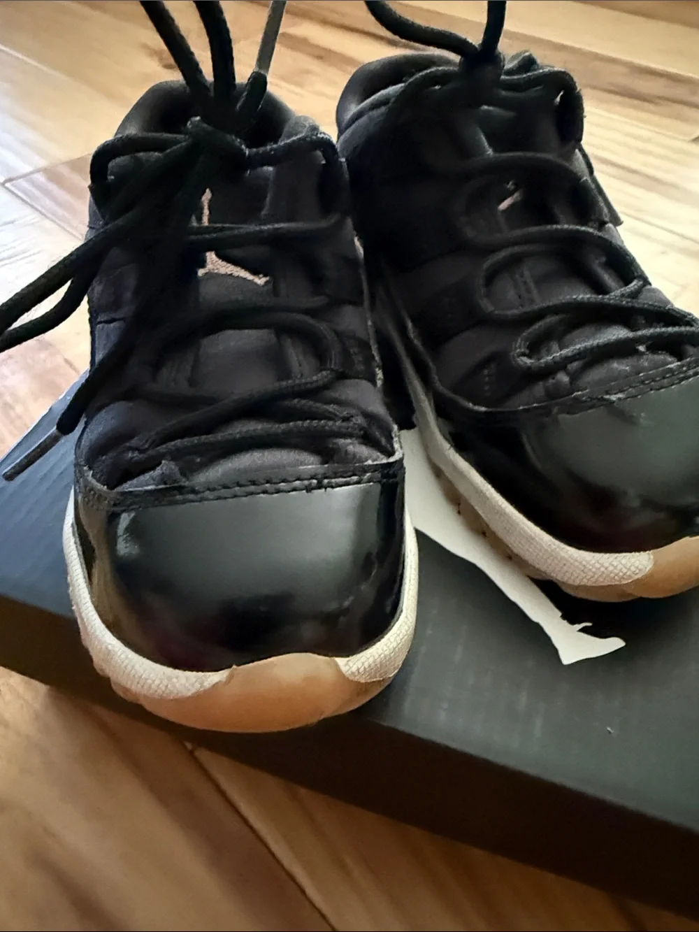 Black Kids Athletic Sneakers - Classic High-Top Size 8c